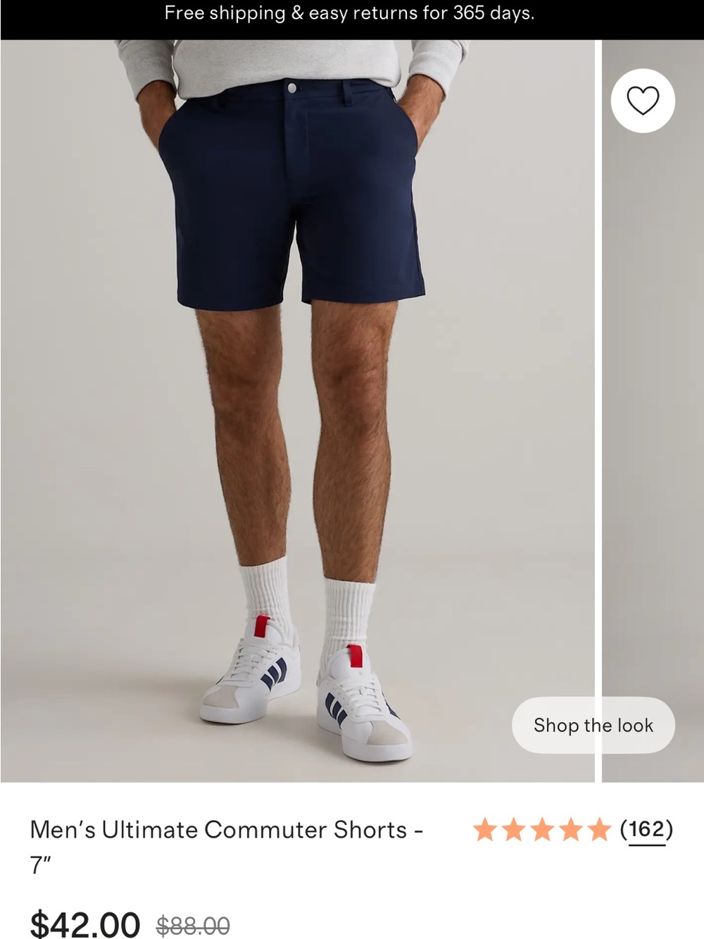 Men's Ultimate Commuter Shorts Quince- Navy